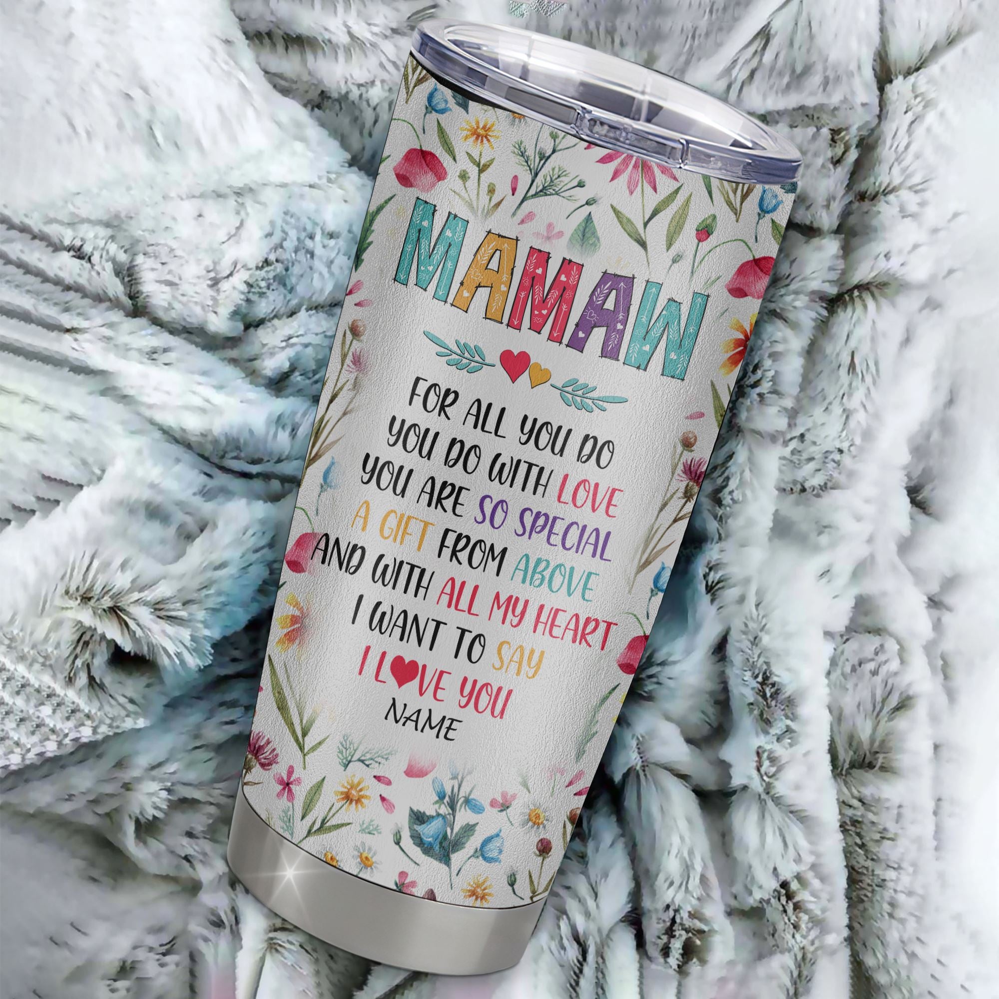 Personalized Mamaw From Granddaughter Grandson Grandchildren Stainless  Steel Tumbler Cup You Are So Special I Love You Mamaw Mothers Day Birthday