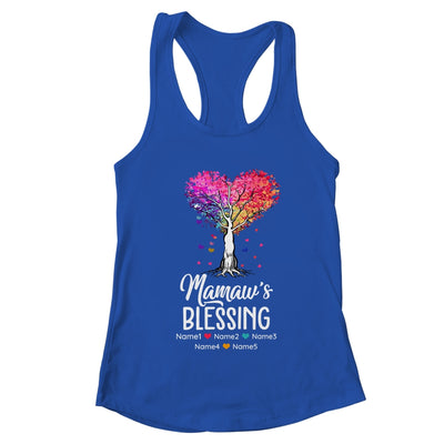 Personalized Mamaw Is Blessed With Grandkids Name Colortree Custom Grandma Mothers Day Birthday Christmas
