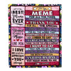 Personalized Meme Blanket From Granddaughter Grandson Thank You For The Love Meme Mothers Day Birthday Christmas Customized Bed Fleece Throw Blanket | siriusteestore
