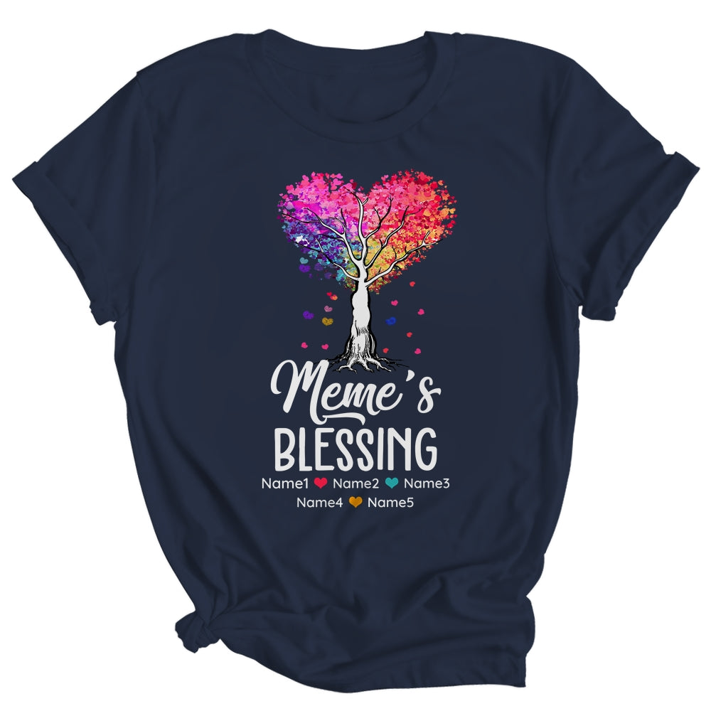 Personalized Meme Is Blessed With Grandkids Name Colortree Custom Grandma Mothers Day Birthday Christmas Shirt & Tank Top | siriusteestore