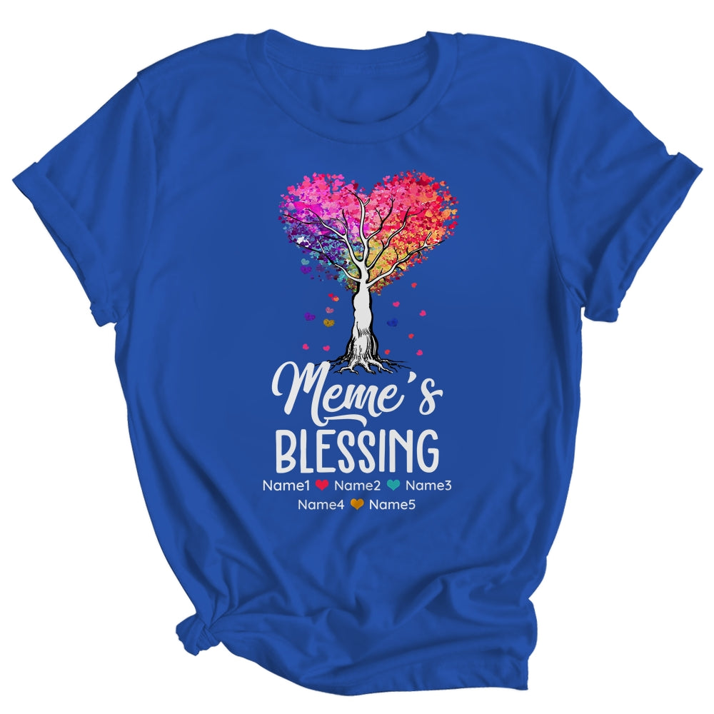 Personalized Meme Is Blessed With Grandkids Name Colortree Custom Grandma Mothers Day Birthday Christmas Shirt & Tank Top | siriusteestore