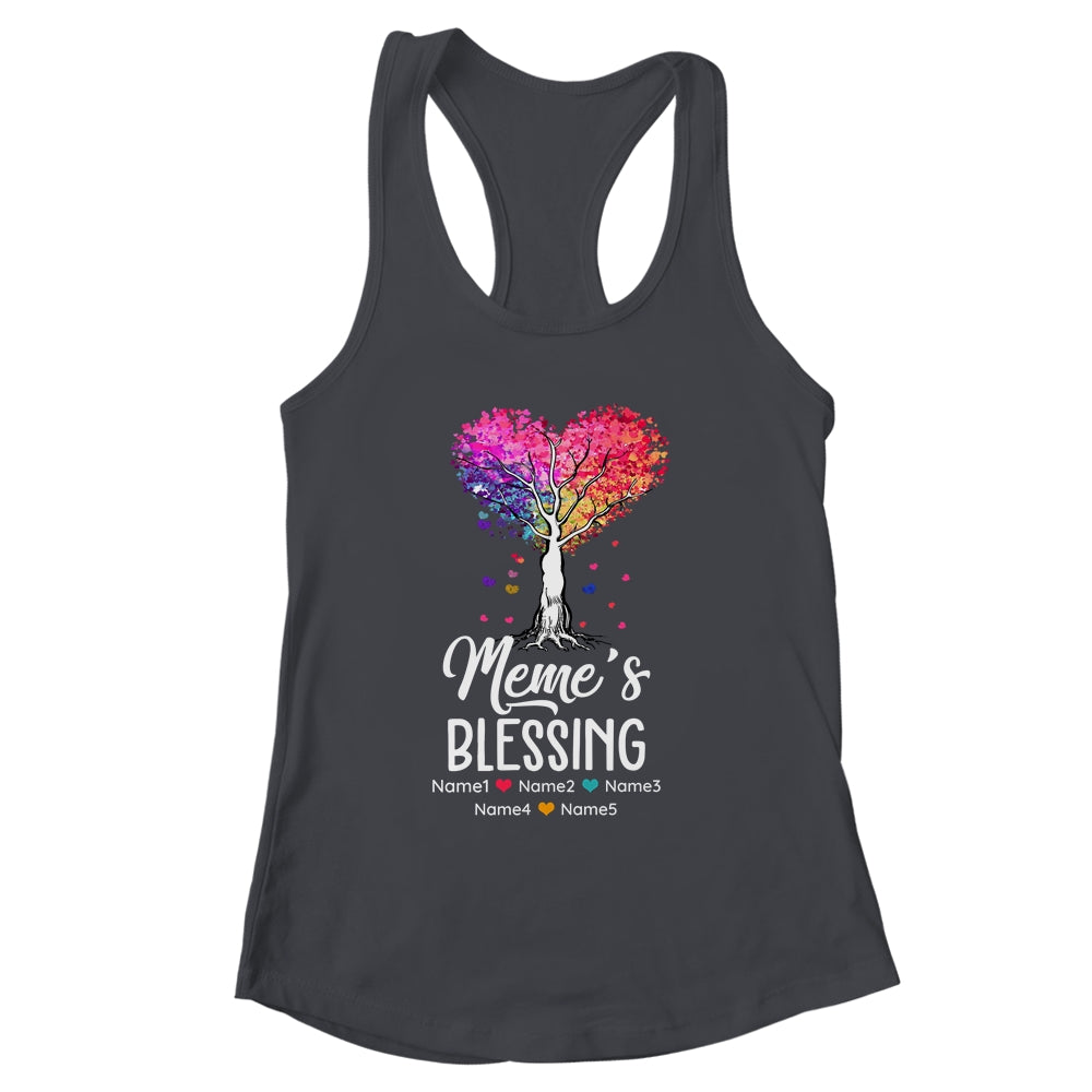 Personalized Meme Is Blessed With Grandkids Name Colortree Custom Grandma Mothers Day Birthday Christmas Shirt & Tank Top | siriusteestore