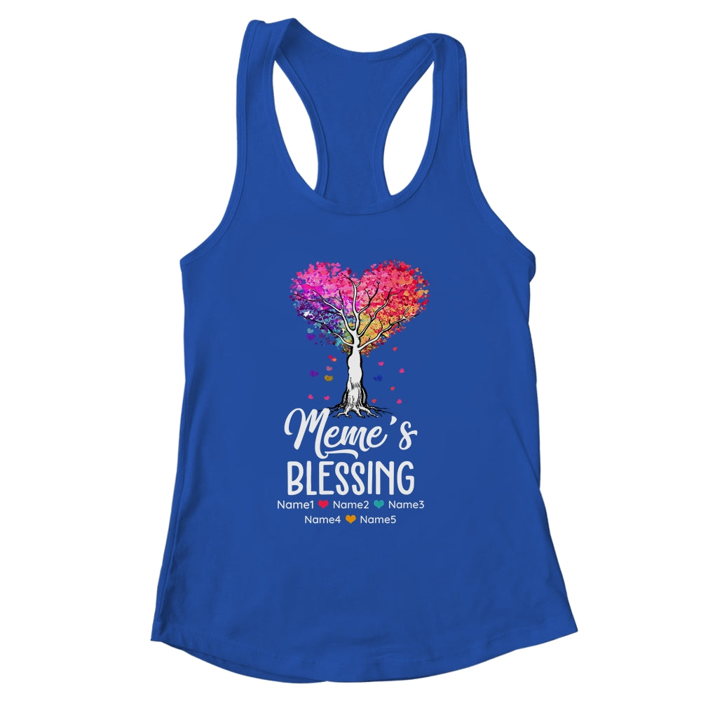 Personalized Meme Is Blessed With Grandkids Name Colortree Custom Grandma Mothers Day Birthday Christmas Shirt & Tank Top | siriusteestore