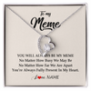 Forever Love Necklace | Personalized Meme Necklace From Grandkids Granddaughter Grandson You're Always In My Heart Meme Birthday Mothers Day Christmas Customized Gift Box Message Card | siriusteestore