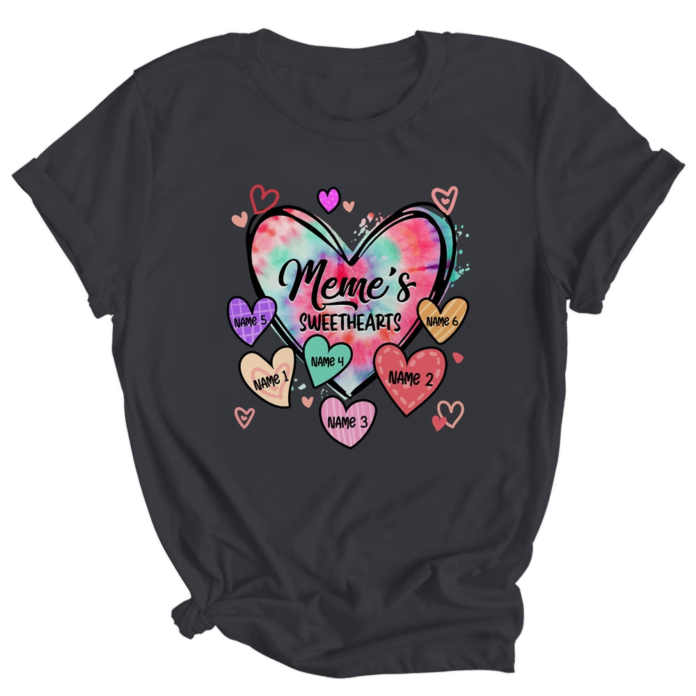Personalized Meme Sweethearts Custom With Grandkids Name Valentines Day Mothers Day Birthday Christmas Shirt & Tank Top | siriusteestore