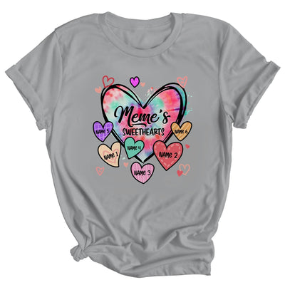 Personalized Meme Sweethearts Custom With Grandkids Name Valentines Day Mothers Day Birthday Christmas Shirt & Tank Top | siriusteestore