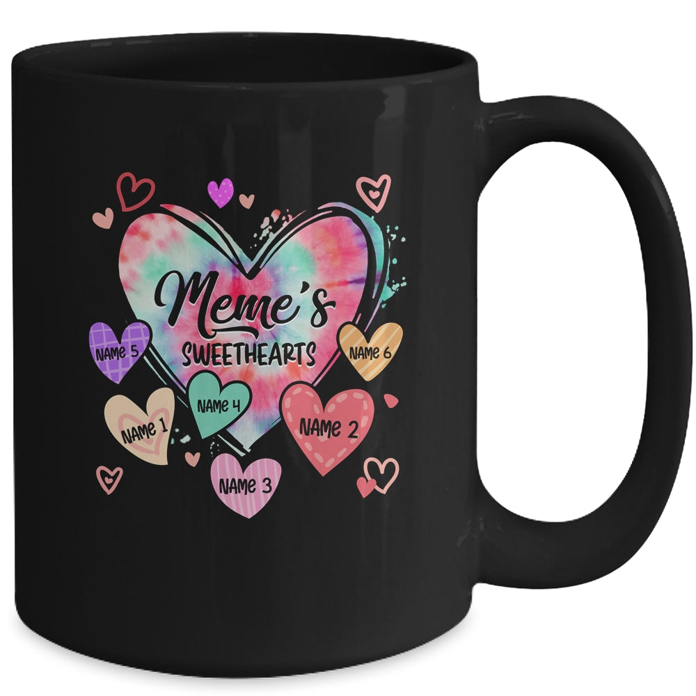 Personalized Meme Sweethearts Custom With Grandkids Name Valentines Day Mothers Day Birthday Christmas Mug | siriusteestore
