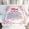 Personalized Mimi Blanket From Grandkids Granddaughter Grandson We Hugged This Blanket Floral Mimi Birthday Mothers Day Christmas Customized Fleece Blanket | siriusteestore