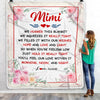 Personalized Mimi Blanket From Grandkids Granddaughter Grandson We Hugged This Blanket Floral Mimi Birthday Mothers Day Christmas Customized Fleece Blanket | siriusteestore