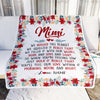 Personalized Mimi Blanket From Grandkids Grandson Granddaughter We Hugged This Blanket Mimi Birthday Mothers Day Christmas Customized Fleece Throw Blanket | siriusteestore