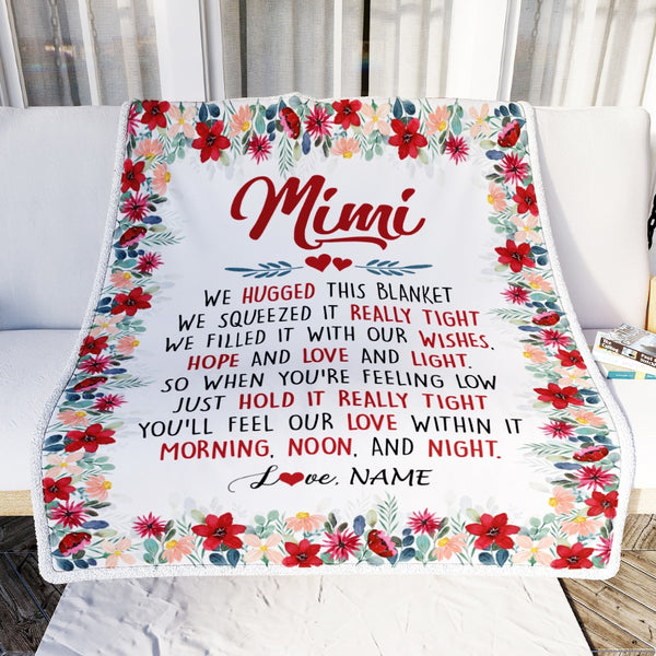 Mimi blanket shop with grandkids names