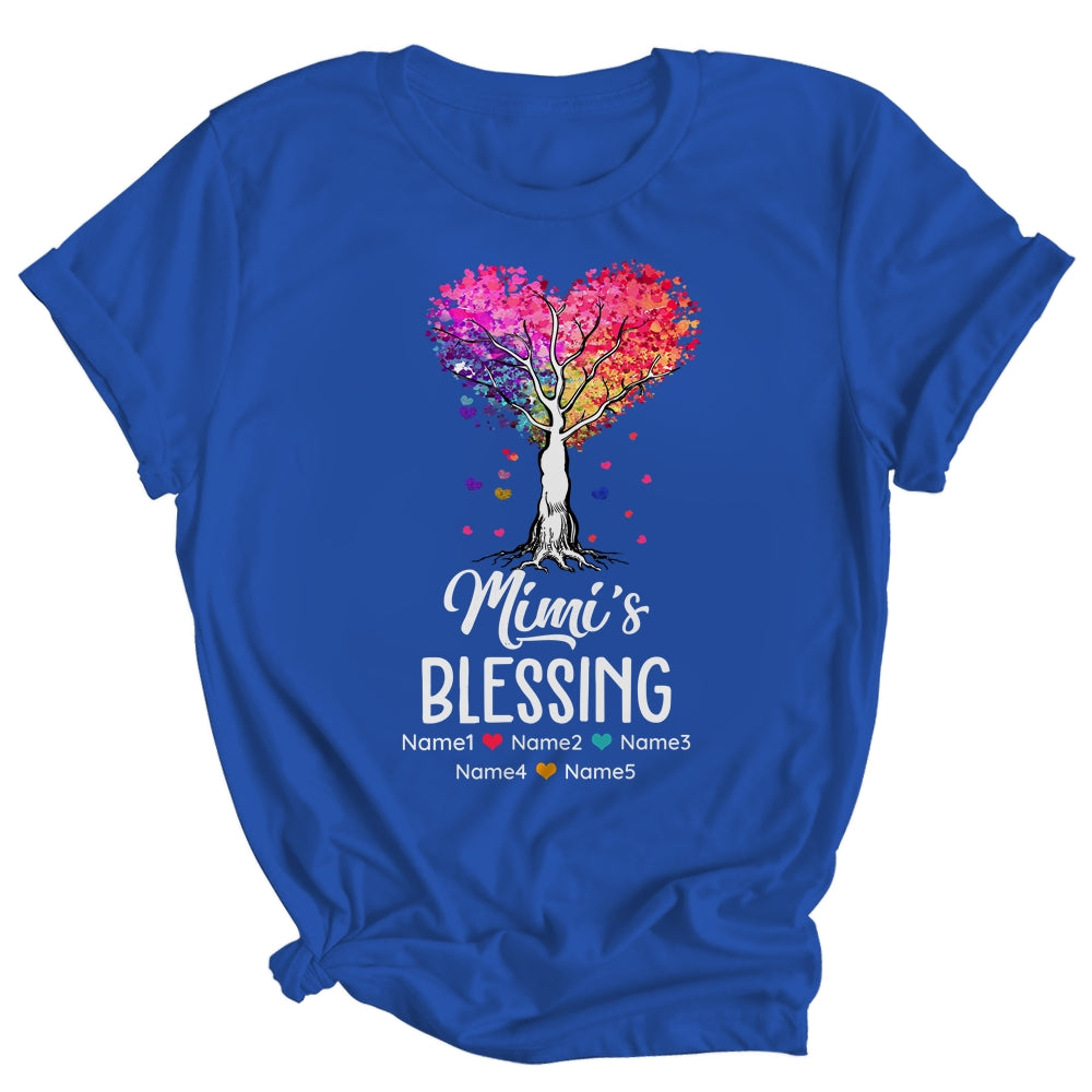 Personalized Mimi Is Blessed With Grandkids Name Colortree Custom Grandma Mothers Day Birthday Christmas Shirt & Tank Top | siriusteestore