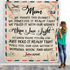 Personalized Mom Blanket From Daughter Son We Hugged This Blanket Mail Letter Mom Birthday Mothers Day Christmas Customized Fleece Blanket | siriusteestore