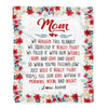 Personalized Mom Blanket From Daughter Son We Hugged This Blanket Mom Birthday Mothers Day Christmas Customized Fleece Throw Blanket | siriusteestore