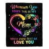 Personalized Mom Blanket From Daughter Son We Love You Kids Mom Birthday Mothers Day Christmas Customized Bed Fleece Throw Blanket | siriusteestore