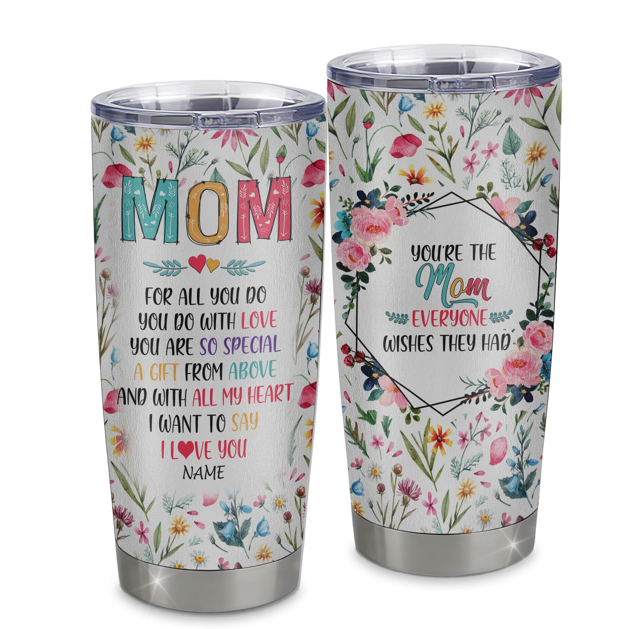 Daughter & Mother Custom Cups - Mom, I need to say I love you