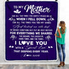 Personalized My Mom Blanket from Daughter Son I Love You With A Special Love Mom Mothers Day Birthday Thanksgiving Christmas Customized Fleece Throw Blanket | siriusteestore