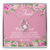 Forever Love Necklace | Personalized My My Aunt Necklace From Niece Only An Aunt Gives Hugs Like A Mother Aunt Pendant Jewelry Birthday Mothers Day Christmas Customized Message Card | siriusteestore