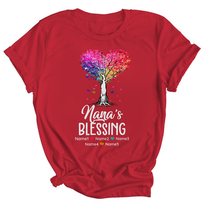 Personalized Nana Is Blessed With Grandkids Name Colortree Custom Grandma Mothers Day Birthday Christmas Shirt & Tank Top | siriusteestore