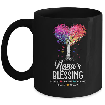 Personalized Nana Is Blessed With Grandkids Name Colortree Custom Grandma Mothers Day Birthday Christmas Mug | siriusteestore