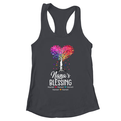 Personalized Nana Is Blessed With Grandkids Name Colortree Custom Grandma Mothers Day Birthday Christmas Shirt & Tank Top | siriusteestore