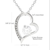 Forever Love Necklace | Personalized Nana Necklace From Grandkids Granddaughter Grandson You're Always In My Heart Nana Birthday Mothers Day Christmas Customized Gift Box Message Card | siriusteestore