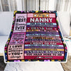 Personalized Nanny Blanket From Kids Thank You For The Love Nanny | siriusteestore