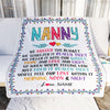 Personalized Nanny Blanket From Kids We Hugged This Blanket Nanny Birthday Mothers Day Christmas Customized Fleece Blanket | siriusteestore