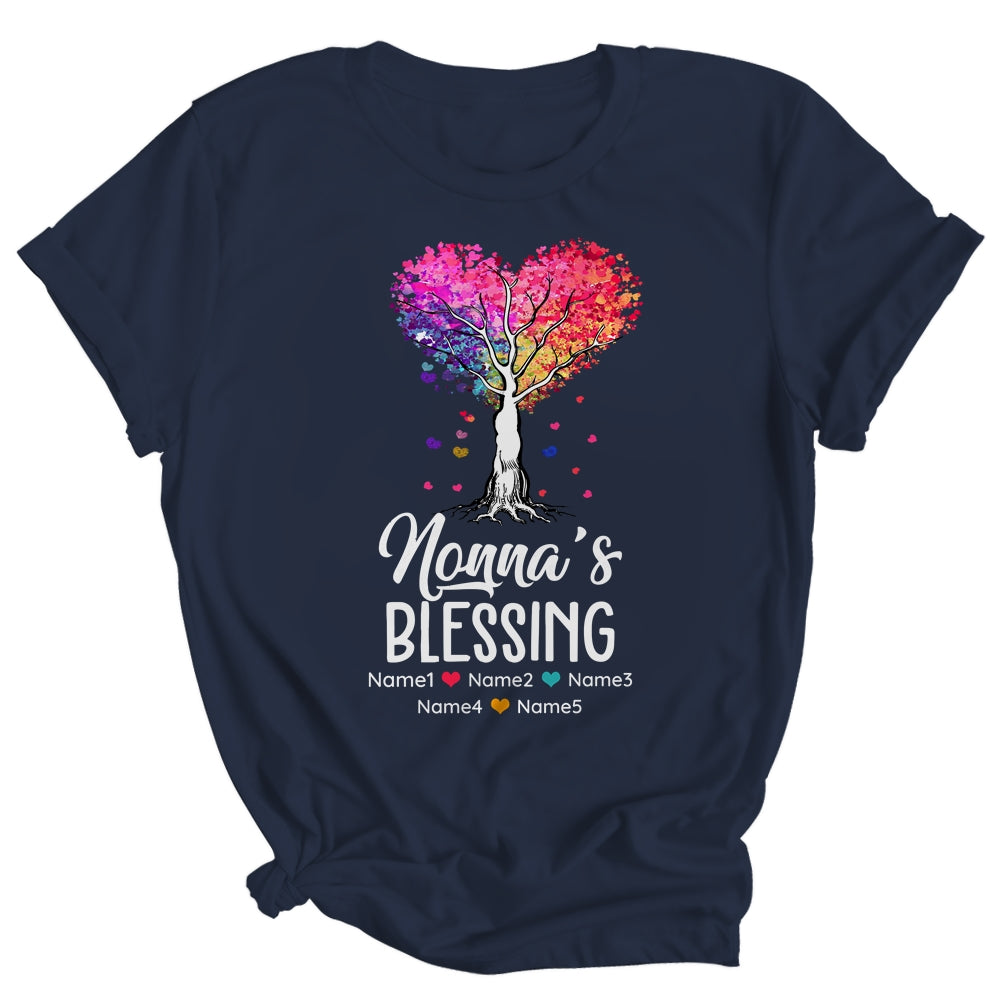 Personalized Nonna Is Blessed With Grandkids Name Colortree Custom Grandma Mothers Day Birthday Christmas Shirt & Tank Top | siriusteestore