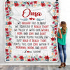 Personalized Oma Blanket From Grandkids Grandson Granddaughter We Hugged This Blanket Oma Birthday Mothers Day Christmas Customized Fleece Throw Blanket | siriusteestore