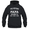 Personalized Papa Custom Kids Name This Awesome Papa Belongs To Papa Fathers Day Birthday Christmas Shirt & Hoodie | siriusteestore