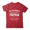 Personalized Papaw With Kids Name My Favorite People Call Me Papaw Custom For Men Fathers Day Birthday Christmas Shirt & Hoodie | siriusteestore