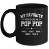 Personalized Pop Pop With Kids Name My Favorite People Call Me Pop Pop Custom For Men Fathers Day Birthday Christmas Mug | siriusteestore