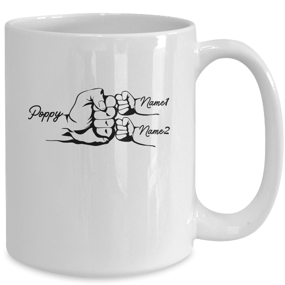 Name & Initial Personalized Coffee Mug - 15oz White