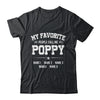 Personalized Poppy With Kids Name My Favorite People Call Me Poppy Custom For Men Fathers Day Birthday Christmas Shirt & Hoodie | siriusteestore