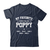 Personalized Poppy With Kids Name My Favorite People Call Me Poppy Custom For Men Fathers Day Birthday Christmas Shirt & Hoodie | siriusteestore