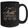 Personalized This Aunt Belongs To Custom Aunt Kids Name Leopard Mothers Day Birthday Christmas Mug | siriusteestore