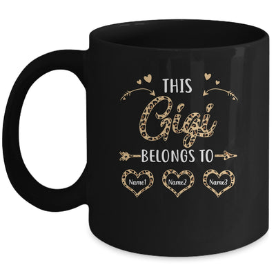 Personalized This Gigi Belongs To Custom Gigi Kids Name Leopard Mothers Day Birthday Christmas Mug | siriusteestore
