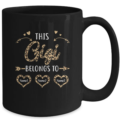 Personalized This Gigi Belongs To Custom Gigi Kids Name Leopard Mothers Day Birthday Christmas Mug | siriusteestore
