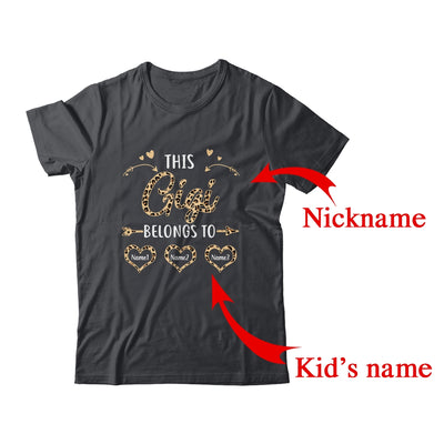 Personalized This Gigi Belongs To Custom Gigi Kids Name Leopard Mothers Day Birthday Christmas Shirt & Tank Top | Custom | siriusteestore