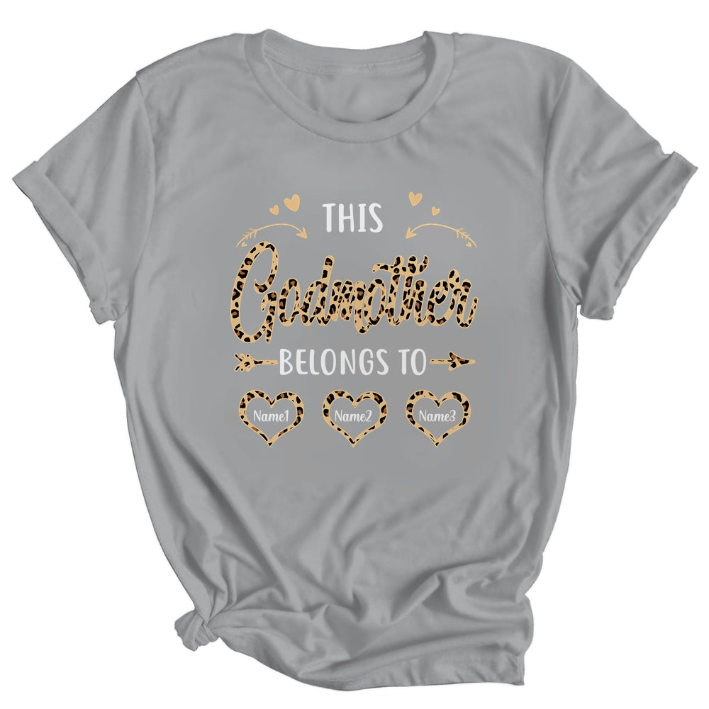 Personalized This Godmother Belongs To Custom Godmother Kids Name Leopard Mothers Day Birthday Christmas