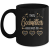 Personalized This Godmother Belongs To Custom Godmother Kids Name Leopard Mothers Day Birthday Christmas Mug | siriusteestore