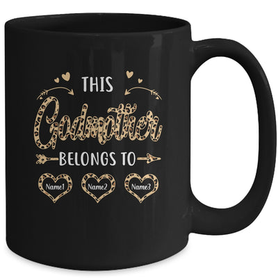 Personalized This Godmother Belongs To Custom Godmother Kids Name Leopard Mothers Day Birthday Christmas Mug | siriusteestore