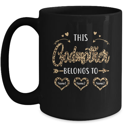 Personalized This Godmother Belongs To Custom Godmother Kids Name Leopard Mothers Day Birthday Christmas Mug | siriusteestore