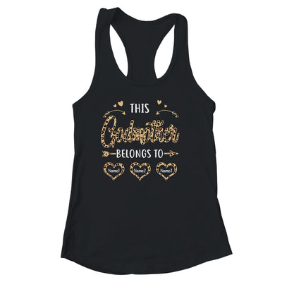 Personalized This Godmother Belongs To Kids Custom Godmother With Kid's Name Leopard For Women Mothers Day Birthday Christmas Shirt & Tank Top | siriusteestore