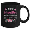Personalized This Godmother Is Blessed With Kids Custom Godmother Name Flower Mothers Day Birthday Christmas Mug | siriusteestore