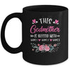 Personalized This Godmother Is Blessed With Kids Custom Godmother Name Flower Mothers Day Birthday Christmas Mug | siriusteestore