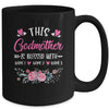 Personalized This Godmother Is Blessed With Kids Custom Godmother Name Flower Mothers Day Birthday Christmas Mug | siriusteestore