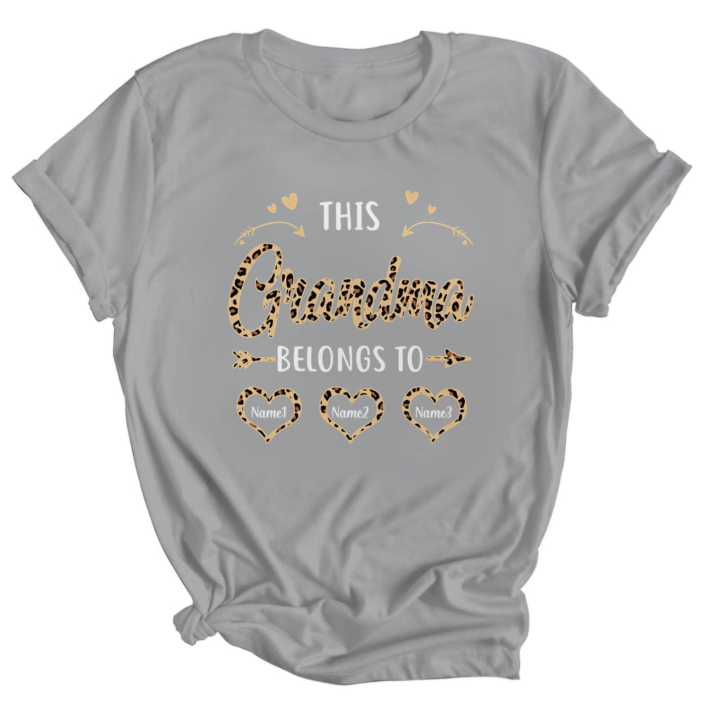 Personalized This Grandma Belongs To Custom Grandma Kids Name Leopard Mothers Day Birthday Christmas
