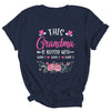Personalized This Grandma Is Blessed With Kids Custom Grandma Name Flower Mothers Day Birthday Christmas Shirt & Tank Top | siriusteestore